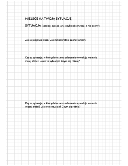 Zeszyt rozwojowy o złości